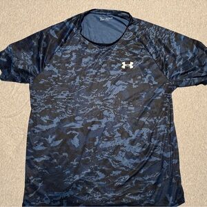 Under Armour Men's Navy Camo Workout Tee